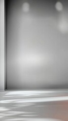 A minimalist gray background with smooth reflections, ideal for presentations, product displays, or artistic compositions.