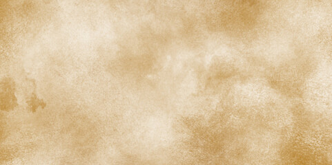 brown watercolor grunge background hand-drawn with cloudy strokes of brushes, abstract fringe and bleed paint drips and drops brown watercolor background texture, paper texture of old grunge.