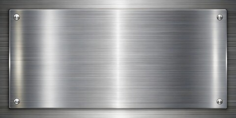 Silver metallic background with shiny chrome plate texture for design projects
