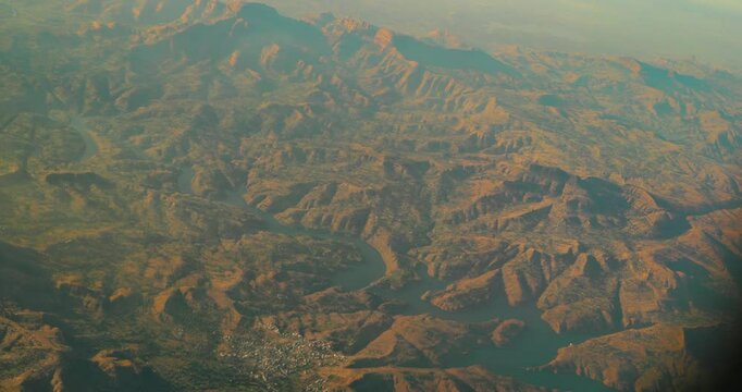 Maharashtra, India. Pimparkane Bridge on Pravara River, Western Ghats, Sahyadris, is a mountain range that stretches 1,600 km along the western coast of the Indian peninsula. Covering an area of 160