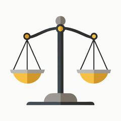 scales isolated on white