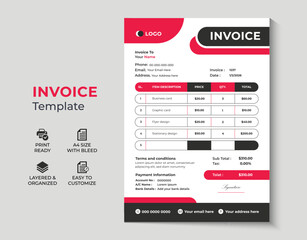 Invoice design business invoice invoice template