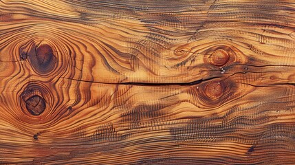 Realistic wood texture with detailed grains and knots