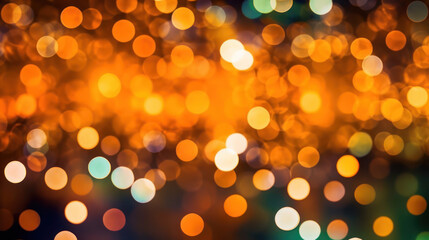 Obraz premium Blur bookeh gold lights or flashes on a colorful color background