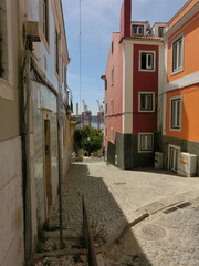 narrow street in the town