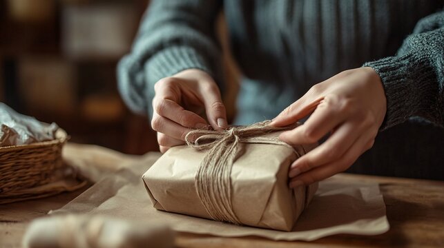 Gift Wrapping with Care and Attention to Detail