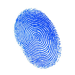 Fototapeta premium Finger Print on transparent background, red fingerprint against on white background, black Fingerprint isolated png.