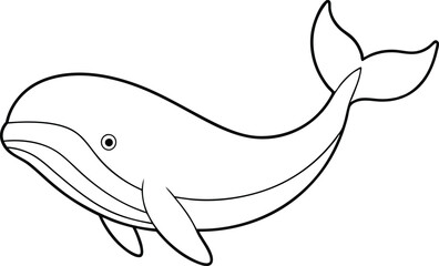 Whimsical Whales Color the Ocean with Vector Art Fun
