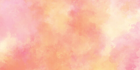 abstract orange and pink background with watercolor painted texture, pastel water color background wall texture pattern seamless Soft sweet blurred pastel color background.