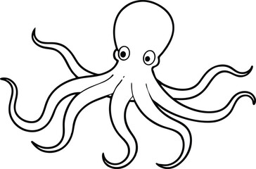 Ocean Octopus Explorations Hand Drawn Coloring Fun for Kids
