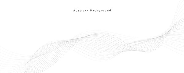 Abstract vector background with grey wavy lines. EPS10