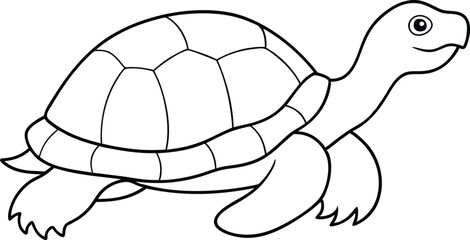 Coloring Graceful Tortoises Vector Pages for Calm Creativity

