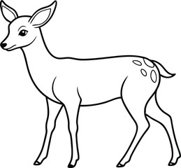 Serene Deer Moments Color Your Imagination with Vector Art
