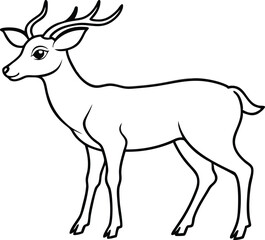 Graceful Deer Adventures Color the Beauty of Nature with Vectors
