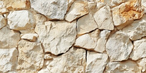 Fototapeta premium Vintage Stone Wall Pattern, Abstract Textured Background in Brown Tones