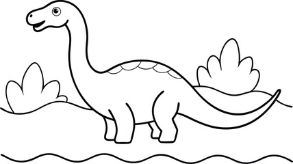 Dino Mania Colorful Adventures in a Dinosaur Vector Wonderland
