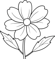 Dancing Cosmos Flowers Explore the Beauty of Vector Art
