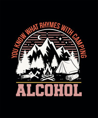Camping T-shirt Design