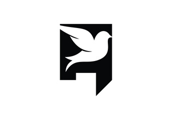 this is a creative  letter A and added birds logo design for your business.