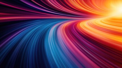 Dynamic motion blur illustrates a vivid, high-speed technology experience filled with color