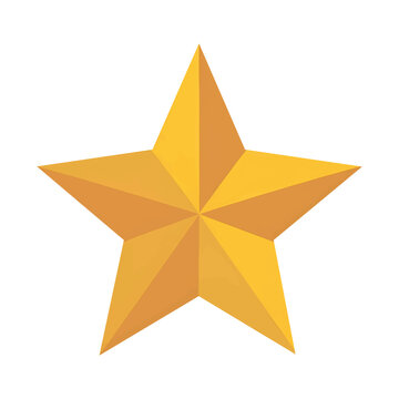 recommend clip art: Golden star icon vector Isolated on white Background.