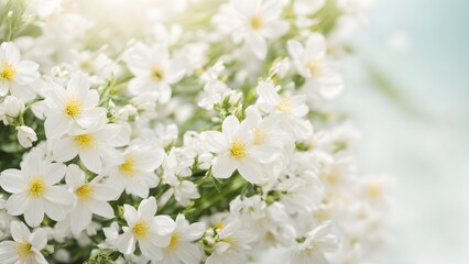 Fototapeta premium white flowers in spring