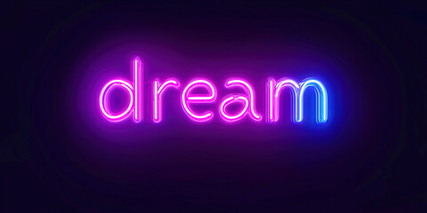 Neon word dream