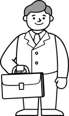 Business Style Manager Icon Vector Art for Creative Play
