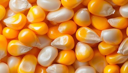 Fototapeta premium A macro shot of GMO canola seeds, their smooth, glossy texture highlighting the increased oil production and efficiency made possible by genetic modification.