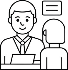 Iconic Interviews Vector Designs for Engaging Coloring Fun
