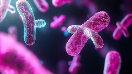 A time-lapse visualization of molecular processes in cell division, showing how chromosomes are duplicated and distributed to daughter cells.