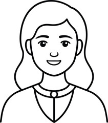 Empowering Women Color Your Own Female Avatar Vector Icons
