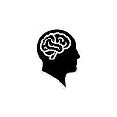 silhouette head and brain