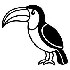 Obraz premium Toucan Icon Bold Abstract Design with Emphasized