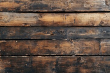 Close-up of Weathered Wooden Planks