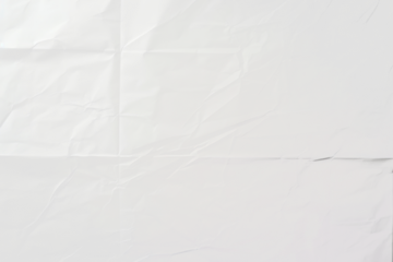 Crumpled white paper texture png overlay effect, transparent background