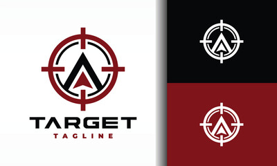 letter A target logo