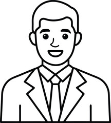 Business Coach Icon Vector Design for Leadership and Business Strategy





