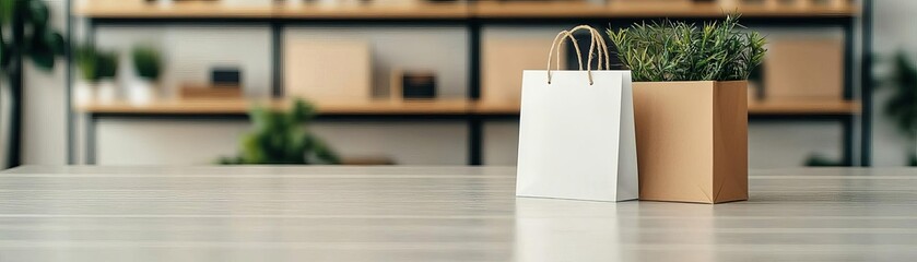 Calm, elegant store scene with personalized loyalty rewards on display, business loyalty, rewarding highvalue customers