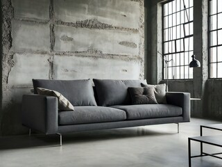 modern living room with sofa