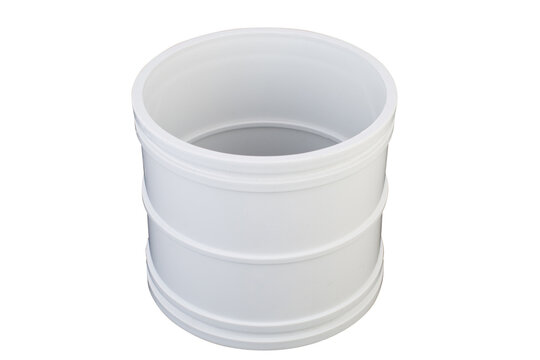 Close-Up of Smooth Plastic Pipe Coupling for Ventilation,PVC coupling for easy connections,UPVC Coupler Soket