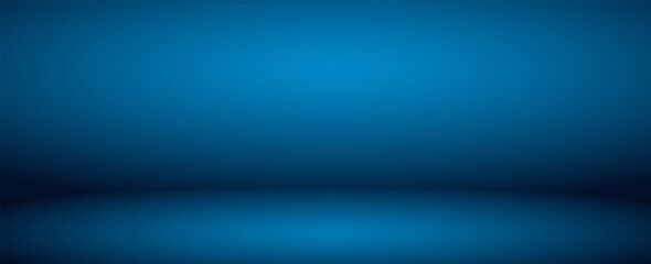 blue background, abstract wall studio room, can be used to present your product. vector © Khanaya