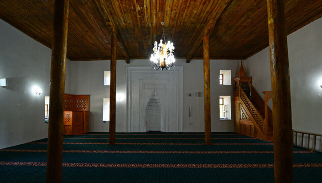 Kirikkale, Turkey. August 12, 2017. Sheikh Samil Mosque and Tomb, located in Kirikkale, Turkey, was built in the 15th century.
