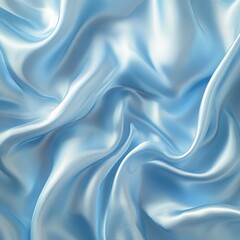 Obraz premium A blue fabric with a wave pattern