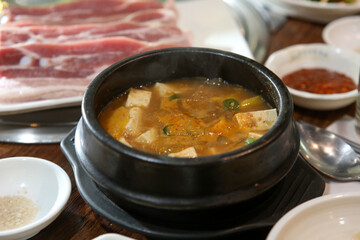 korean food. Soybean Paste Stew