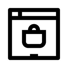 Ecommerce Simple Line Icon. Single icon, line vector icon