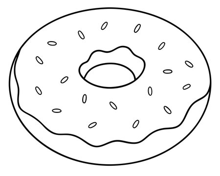 recommend clip art: Donut line art hand drawing,Donut line art illustration