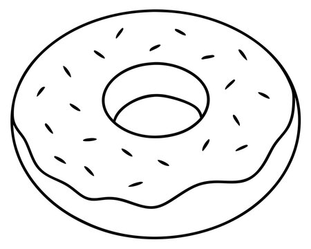 recommend clip art: Donut line art hand drawing,Donut line art illustration