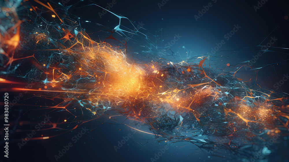 Poster a colorful explosion of paint with a pastel color palette. dynamic and energetic abstract background