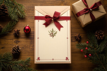 Elegant Invitation Design for Christmas Volunteer Appreciation Event with Festive Graphics